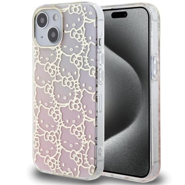 Hello Kitty iPhone 15 -mobiilikotelo IML Gradient Electrop täynnä