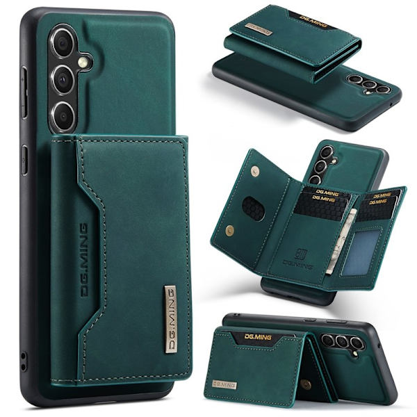 DG.MING Samsung Galaxy A55 5G Konstläder Plånboksfodral Grön