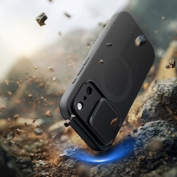 Tech-Protect Telefontaske til iPhone 17 Pro Magsafe Kevlar Aura - Sort Svart
