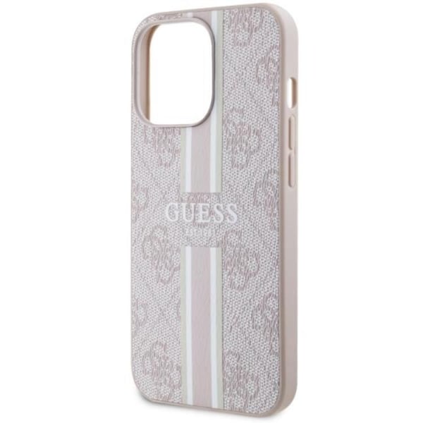 Guess iPhone 13 Pro Max Mobilskal MagSafe Printed Stripes - Rosa