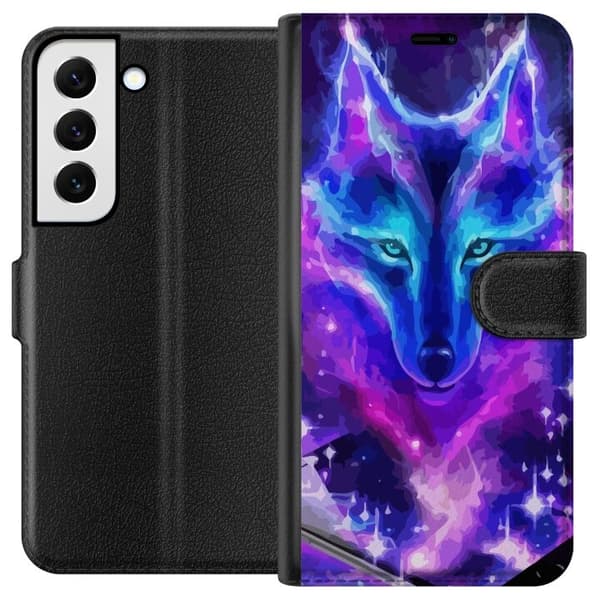Pung Taske til Samsung Galaxy S22 5G med Neon Wolf
