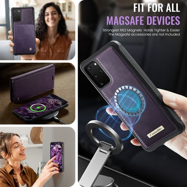 CASEME C49 Mobilskal till Samsung Galaxy S20 Plus 5G Lila med RFID-blockering