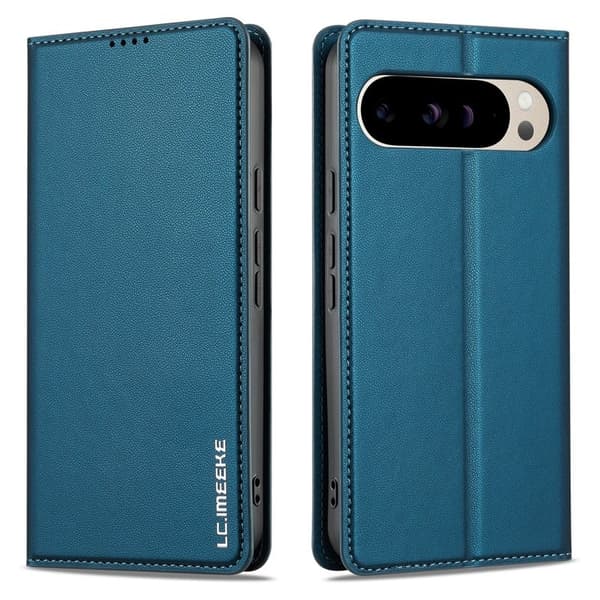 LC.IMEEKE L1 Series Google Pixel 9 Pro XL Plånboksfodral Konstläder - Blå