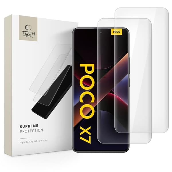 Tech-Protect [2-Pack] Xiaomi Redmi Note 14 Pro 4G Härdat Glas Skärmskydd UV Transparent