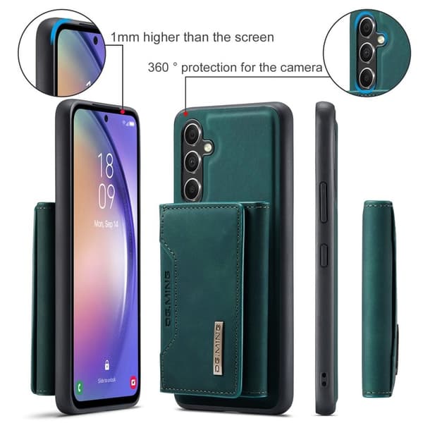 DG.MING Samsung Galaxy A54 5G Konstläder Plånboksfodral Grön
