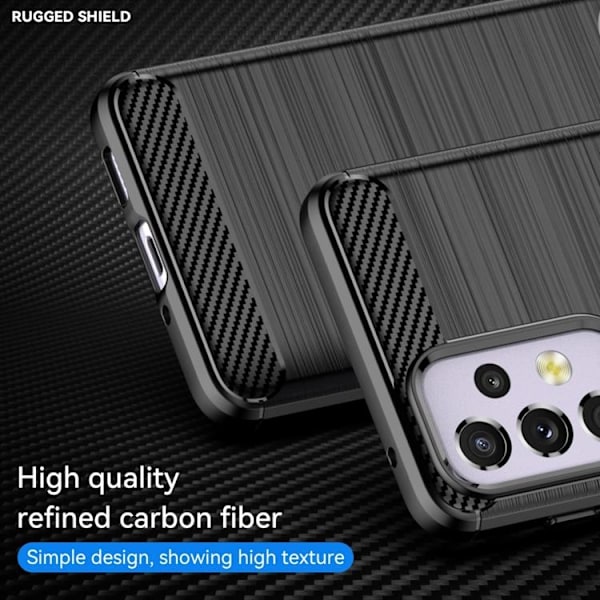 Carbon Fiber Skal Galaxy A33 5G - Svart Svart