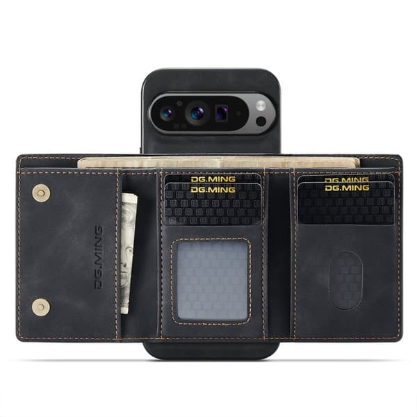 DG.MING M1 Series Mobilskal till Google Pixel 9 Pro XL Kickstand Svart