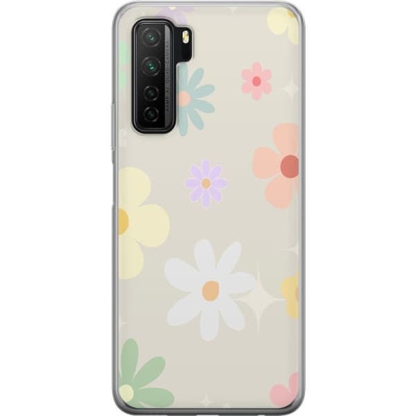 Mobilskal till Huawei P40 lite 5G med fejdande blommor