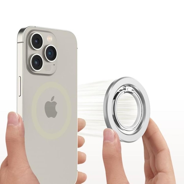 Tech-Protect Ringholder Magsafe Magnetisk MMR300 - Sølv Silver