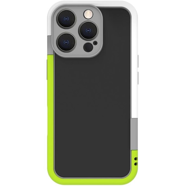 Celly Mobilskal till iPhone 16 Pro Bumper - Vit/Limegrön Gul