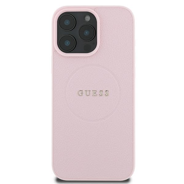 Guess telefontaske til iPhone 15 Pro Max MagSafe MagSafe Kornet Ring - Lyserød