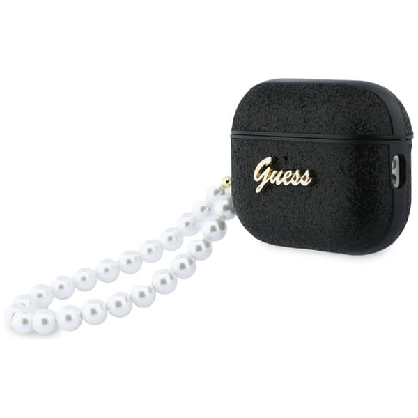 Guess AirPods Pro 3 Taske Glitter Perlerem Svart