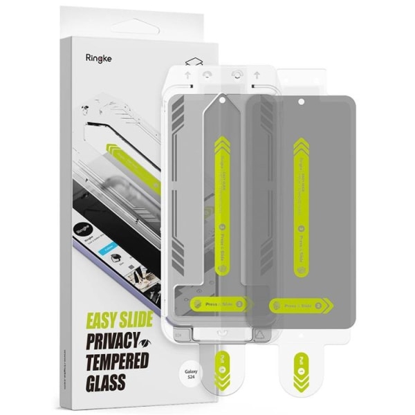 [2-Pack] Ringke Galaxy S24 Härdat glas Skärmskydd Easy Slide Pri
