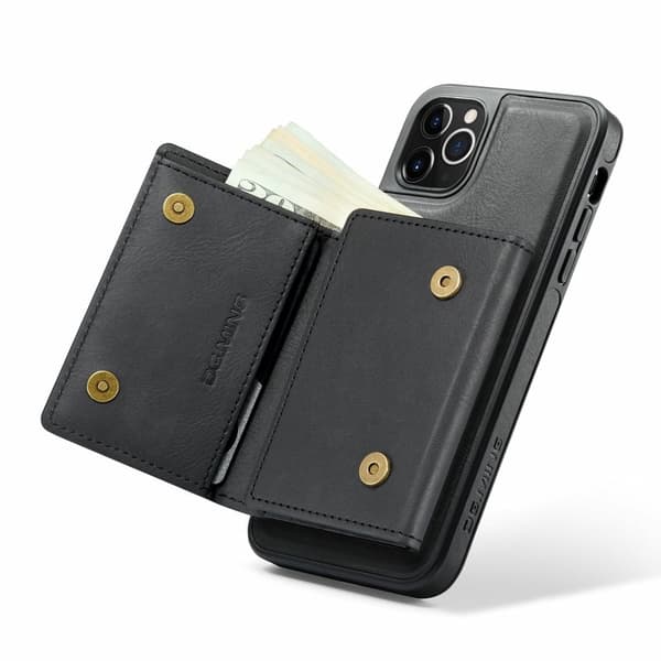 DG.MING M6 Series Mobilskal till iPhone 11 Pro Magnetiskt Plånboksfodral Svart