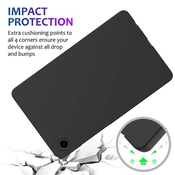 Mobilskal till Galaxy Tab A9 Silikon Anti-Scratch Svart