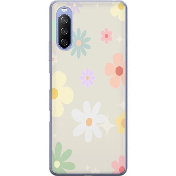 Mobilskal till Sony Xperia 10 III Lite med fejdande blommor