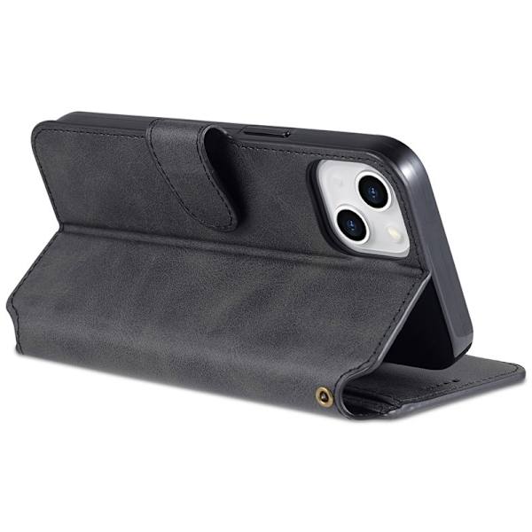 AZNS iPhone 13 Plånboksfodral Konstläder - Svart