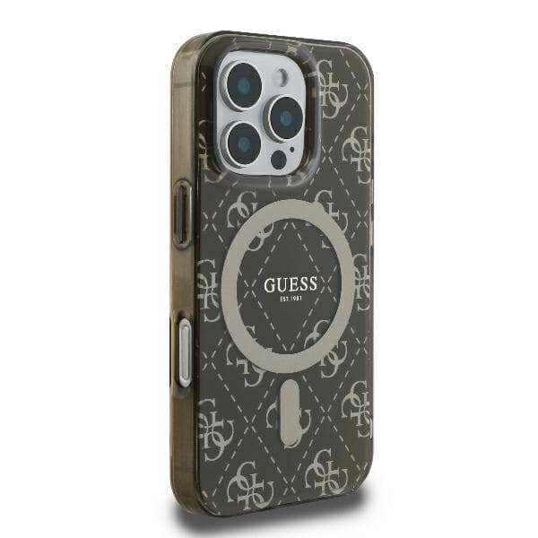 Guess Telefontaske til iPhone 16 Pro MagSafe IML 4G - Brun Brun