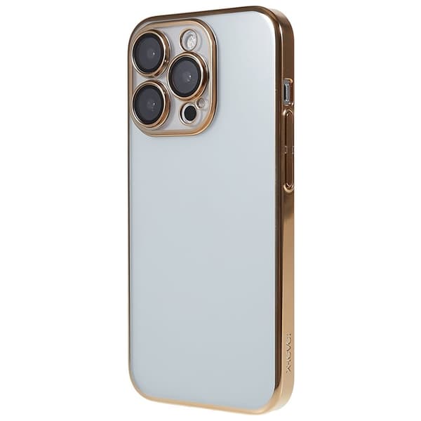 X-LEVEL Mobilskal till iPhone 13 Pro TPU+PC Guld med Kameralinsskydd