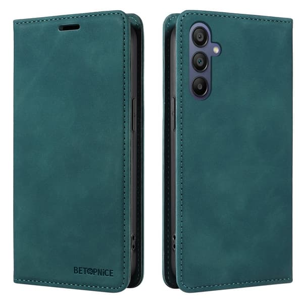BETOPNICE 003 för Samsung Galaxy A17 Plånboksfodral Konstläder - Grön