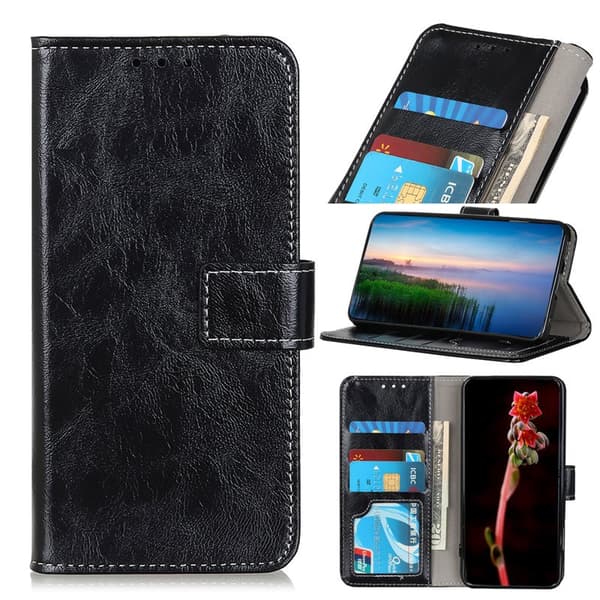Plånboksfodral för Samsung Galaxy S26 Plus Konstläder - Svart