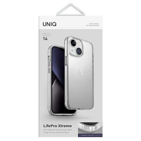UNIQ iPhone 14 Plus Skal LifePro Xtreme - Clear/Tinsel Lucent