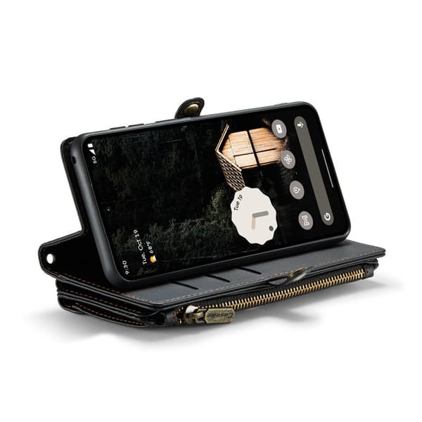 CASEME Plånboksfodral Konstläder för Google Pixel 9 Pro XL - Svart