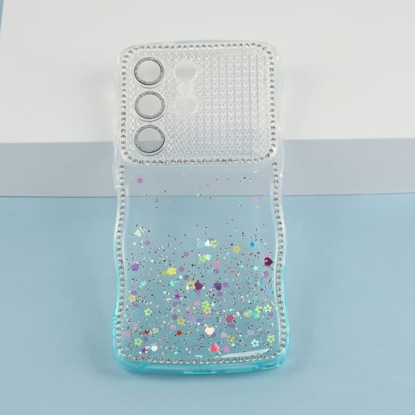 Mobilskal för Samsung Galaxy S26 Ultra Glitter TPU - Gradient Blå
