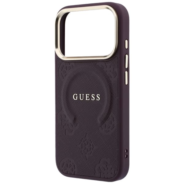 Guess Mobilskal För iPhone 18 Pro/17 Pro Magsafe Saffiano Peony & Ring