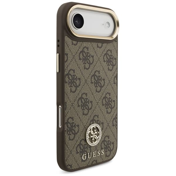 Guess Telefontaske til iPhone 17 Air Magsafe Rhinestone Logo - Brun Brun