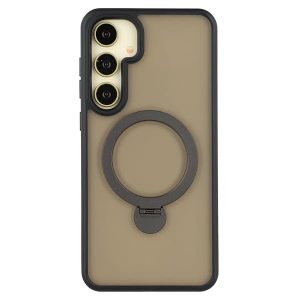 Mobilskal för Samsung Galaxy S26 Magnetiskt Ring Kickstand TPU + PC - Svart