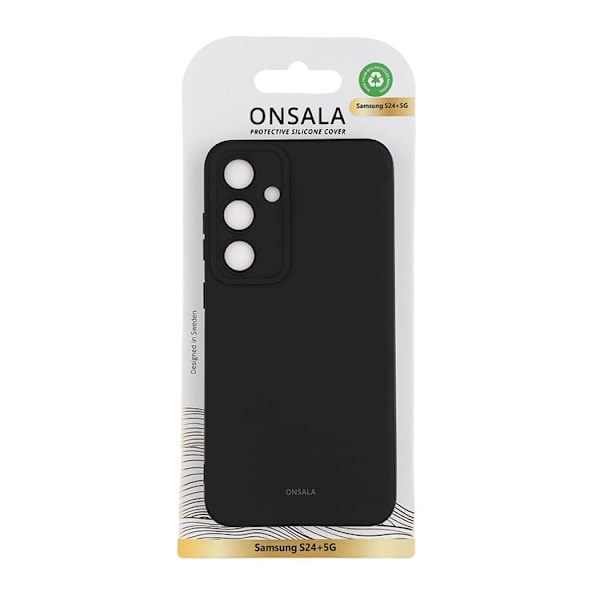 Onsala Galaxy S24 Plus Mobilskal Silikonkänsla - Svart Svart