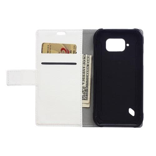 Lompakkokotelo Samsung Galaxy S6 Active - Valkoinen White