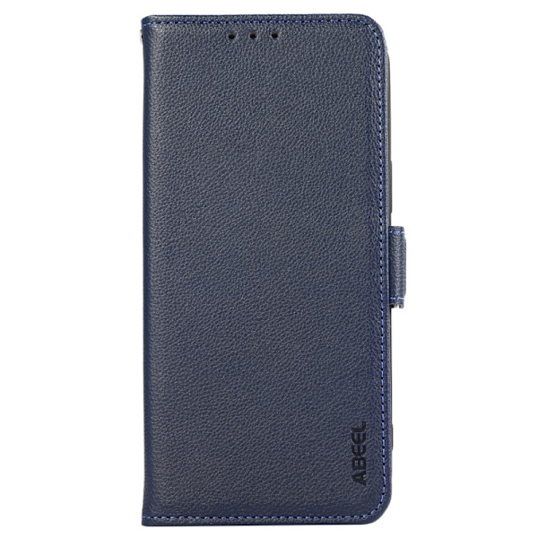 ABEEL iPhone 12/12 Pro Plånboksfodral RFID-Skydd Konstläder Blå