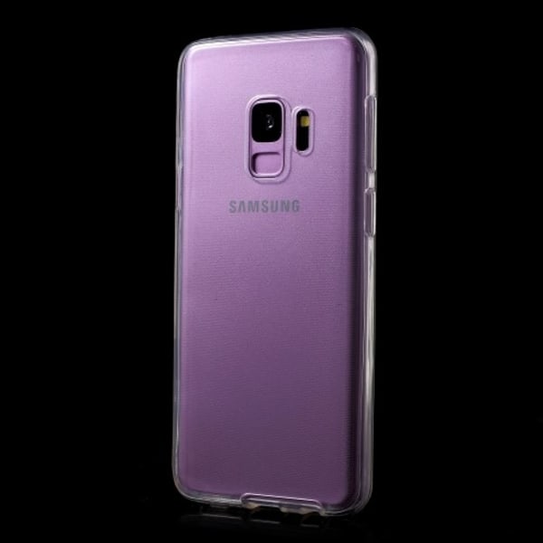 Touchable Front + Back TPU Mobilskal till Galaxy S9 - Clear Transparent