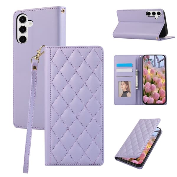 Plånboksfodral för Samsung Galaxy S26 Plus RFID-blockering Ställ - Lila
