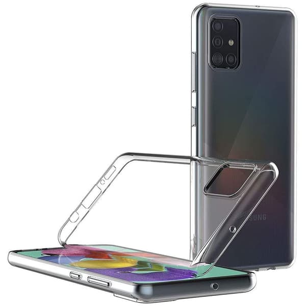 Samsung Galaxy A51 Skal Clear 2mm Mjukplast Transparant Transparent