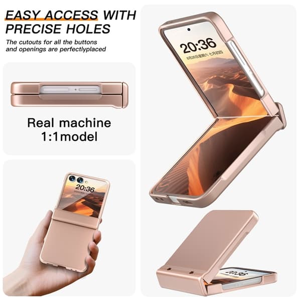 Mobilskal till Galaxy Z Flip7 Hinge Protection - Roséguld Roséguld