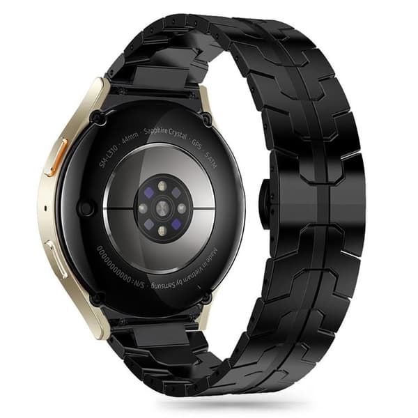 Tech-Protect Galaxy Watch 4/5/5 Pro/6/7/Fe-bånd rustfrit Svart
