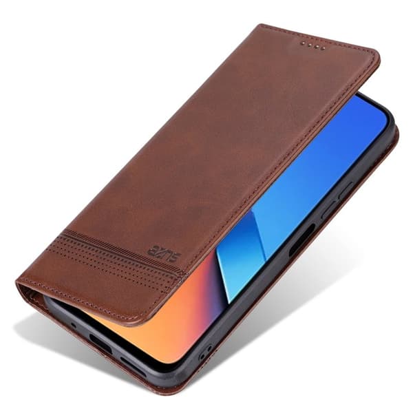 AZNS Xiaomi 14 Pro Plånboksfodral Magnetisk - Konstläder - Brun