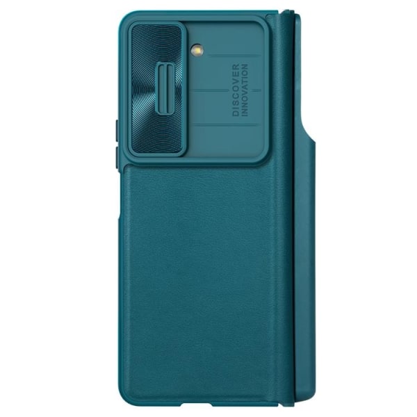 Nillkin Galaxy Z Fold 5 Plånboksfodral Qin Pro Läder - Grön