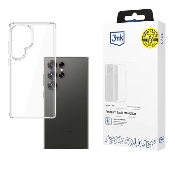 3MK Mobilskal till Galaxy S25 Ultra Armor - Transparent Transparent