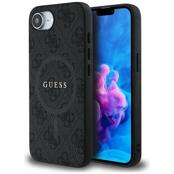 Guess telefonetui til iPhone 16e MagSafe 4G Ring Classic Logo
