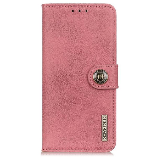 KHAZNEH Textured Plånboksfodral Galaxy A13 4G - Rosa