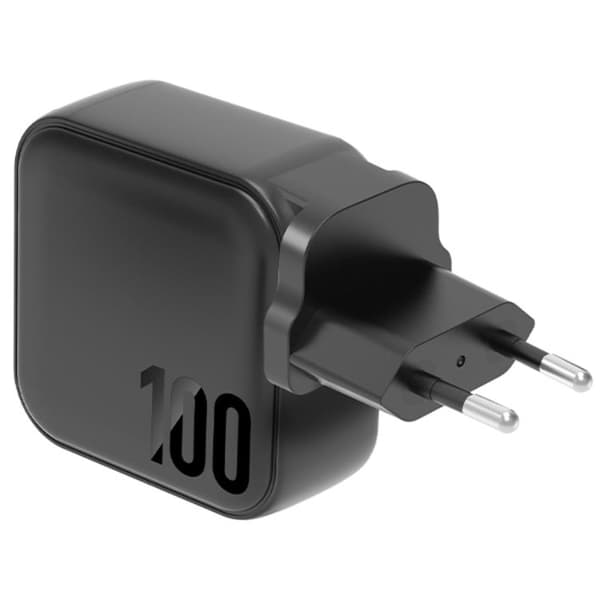 Energea Snabbladdare 100W 3xUSB-C 1xUSB-A PD-PPS-QC Svart