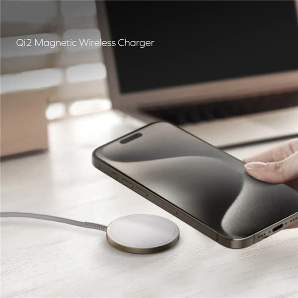 MOMAX Qi2 MagSafe Trådlös Laddare iPhone 15W