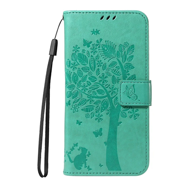 iPhone Air Konstläder Plånboksfodral Tree Pattern - Rosa Rosa