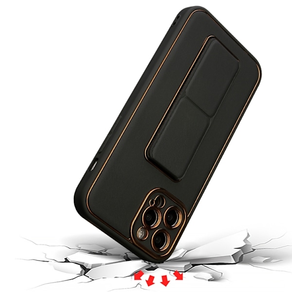 iPhone 12 Pro Skal Kickstand - Svart Svart