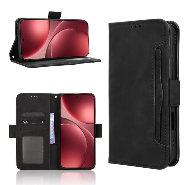 Oppo Find X9 Pro 5G Kortfack Plånboksfodral Konstläder - Svart