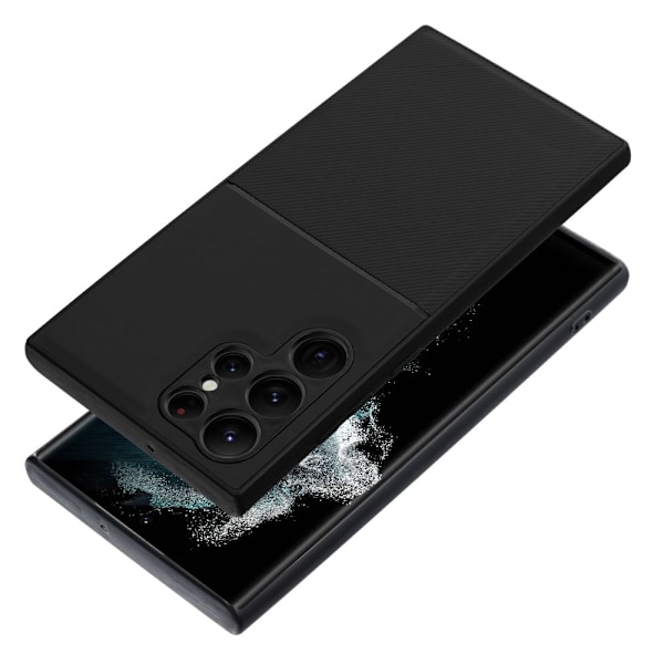 Galaxy S22 Ultra Cover Forcell Noble Hårdplast - Sort Black